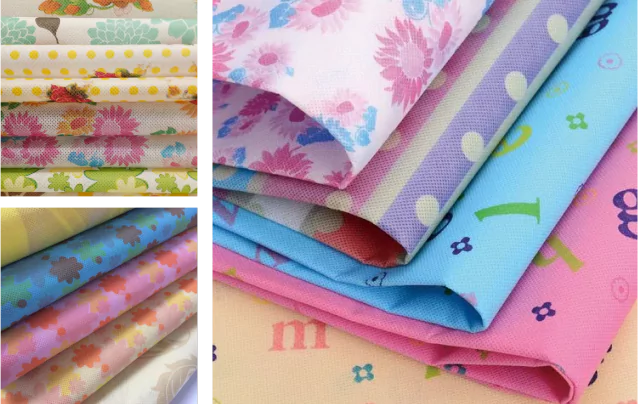 Multi Colour Print Nonwoven Fabric